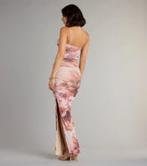 Garden Party Glow Floral Mesh Maxi Dress